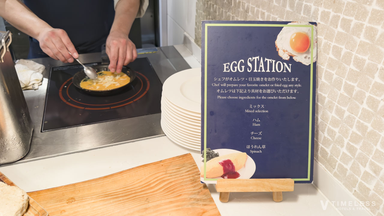 ライブキッチンのエッグステーション