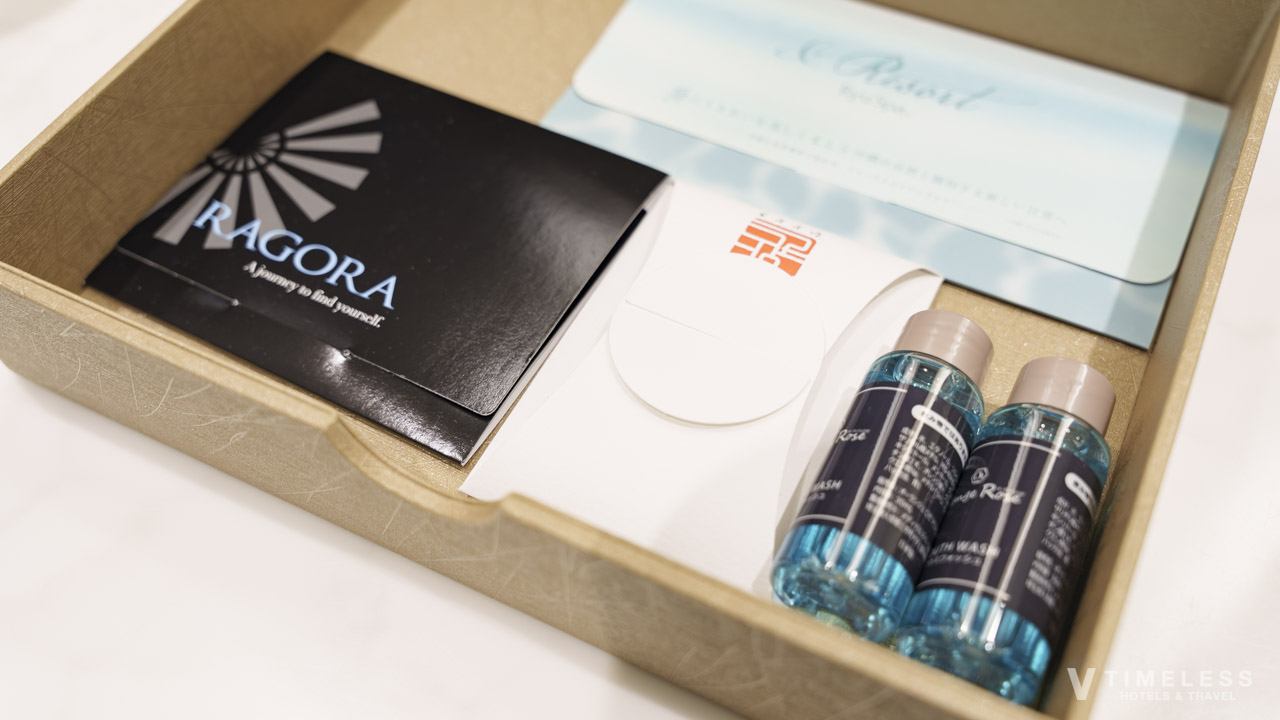 スキンケアセットやマウスウォッシュなどのアメニティ