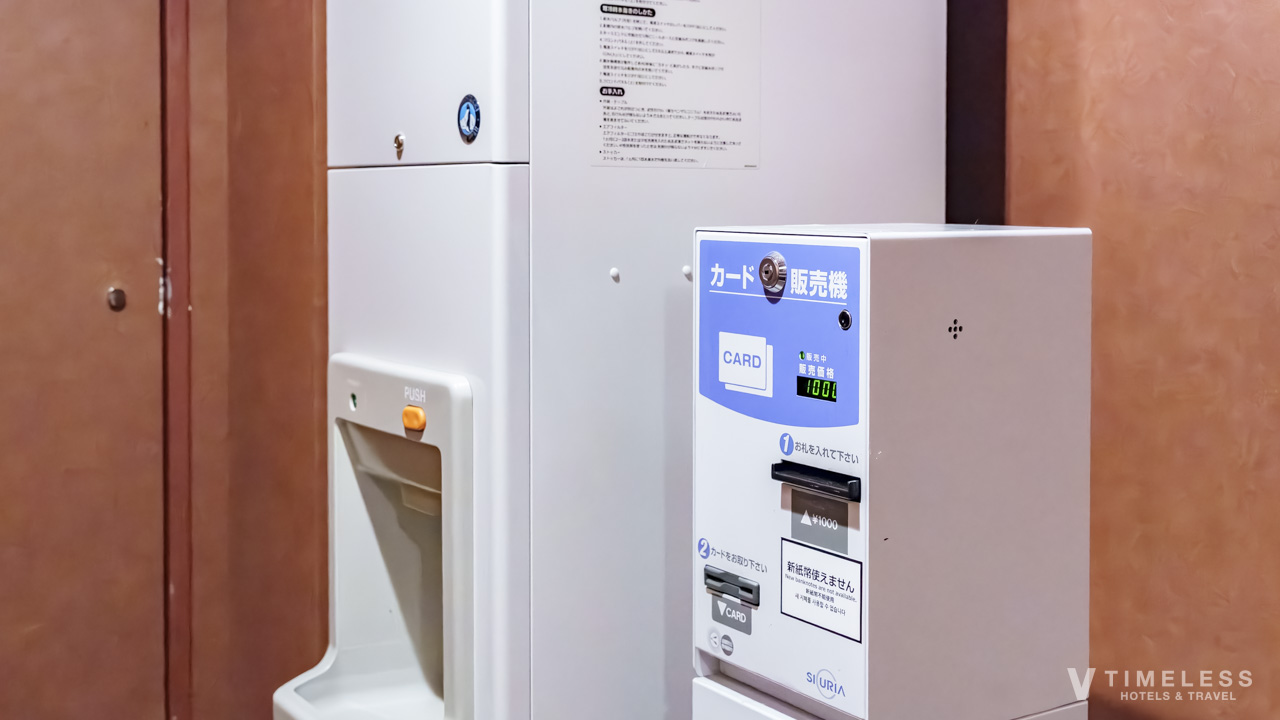 ホテルモントレ京都 館内の自動販売機|カード購入式で利用できる便利な設備