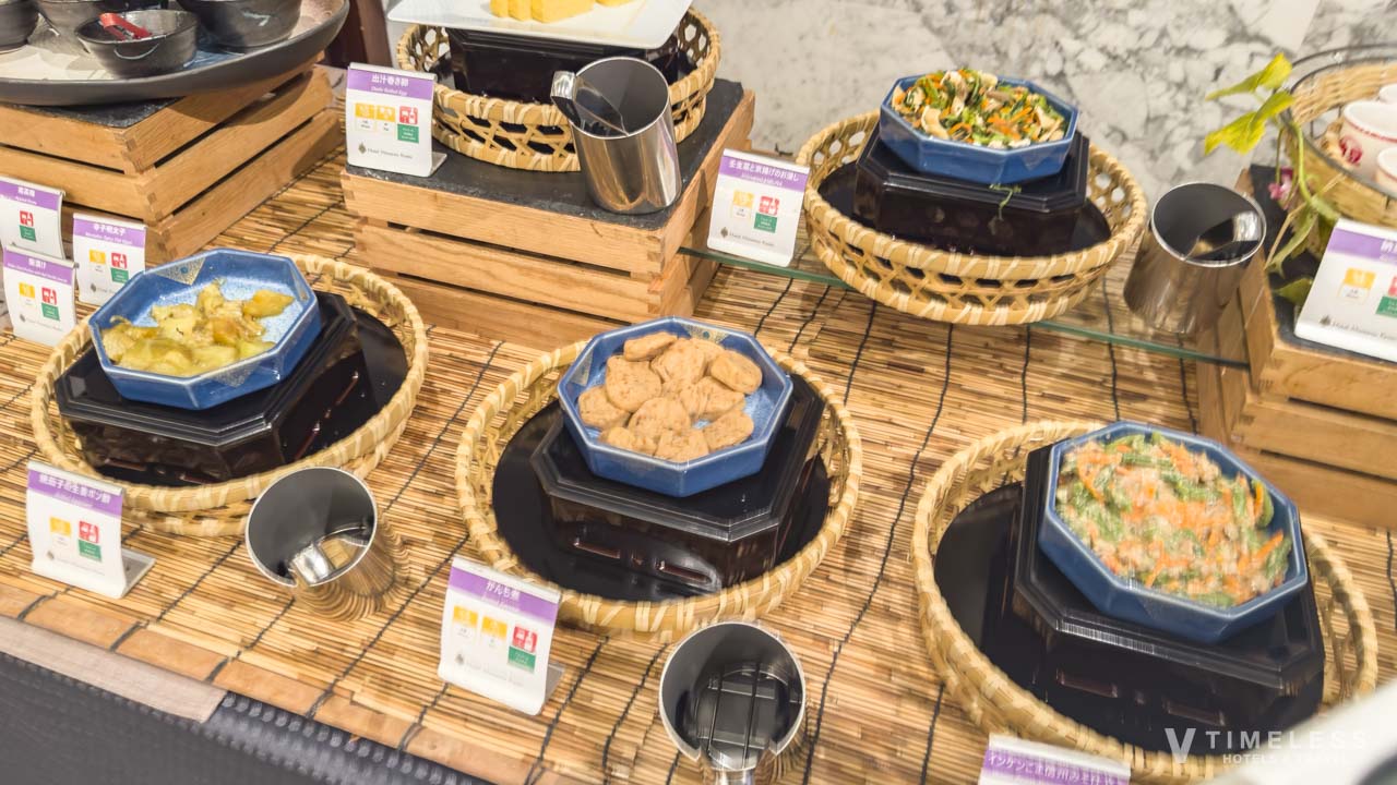 ホテルモントレ京都 朝食の和惣菜|京都らしい小鉢料理が並ぶ和食コーナー