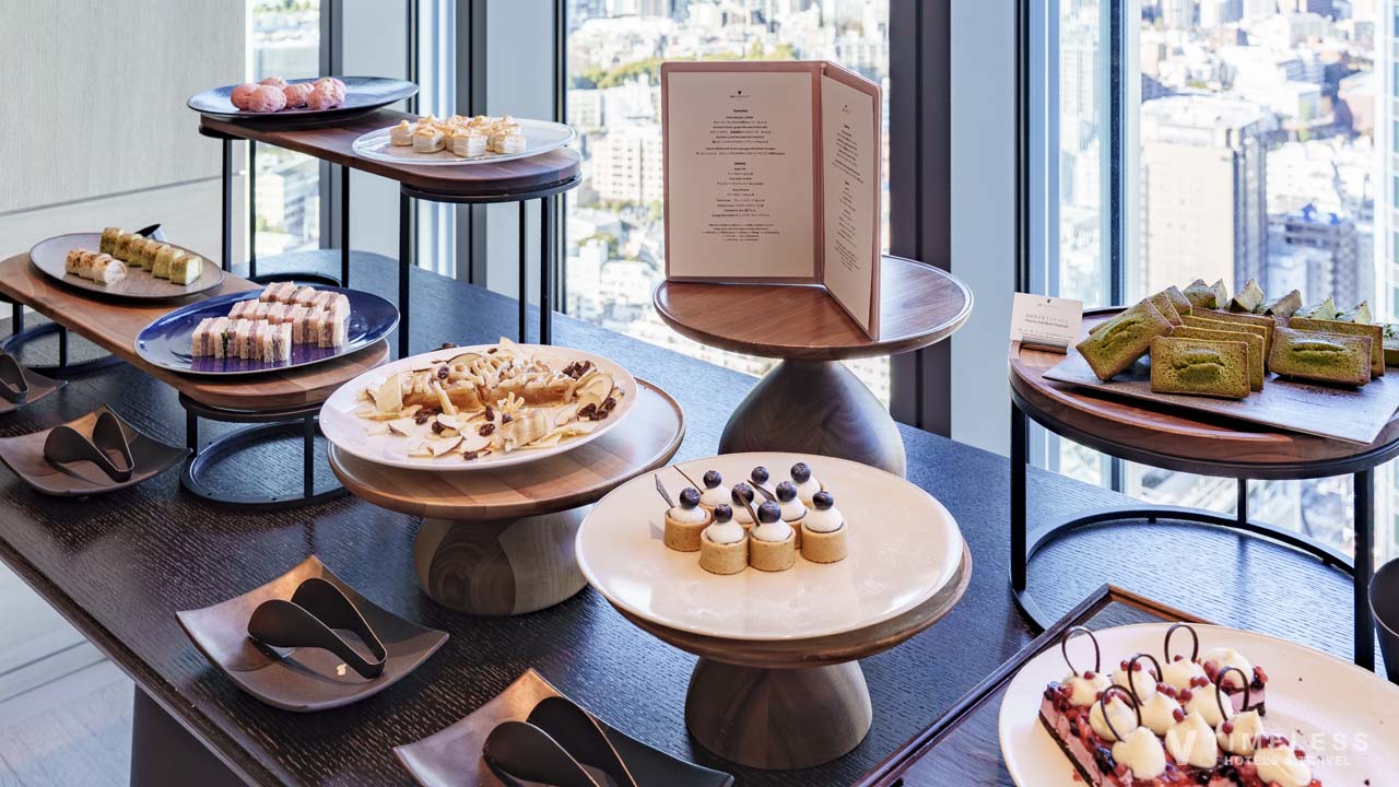 JWマリオット・ホテル東京 エグゼクティブラウンジのスイーツビュッフェ|彩り豊かなデザート