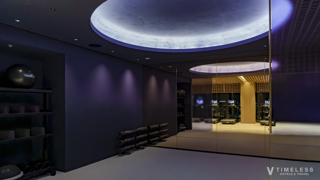 JWマリオット・ホテル東京のヨガやストレッチに使える落ち着いたスタジオ空間