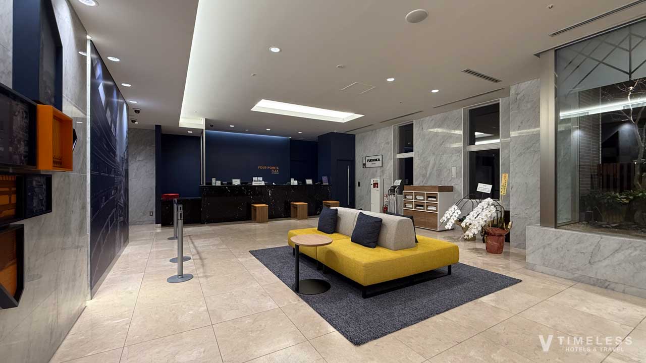 フォーポイント フレックス by シェラトン 福岡博多のロビー