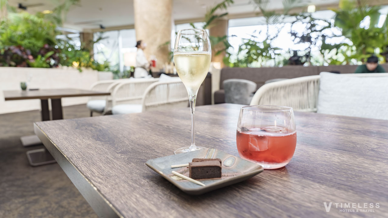 ウェルカムドリンクとスイーツ