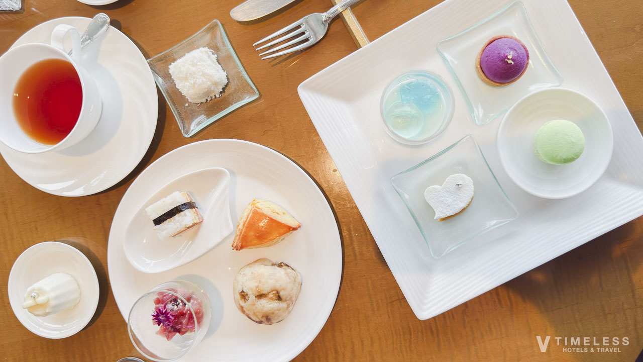 クラブラウンジのアフタヌーンティータイムのメニュー