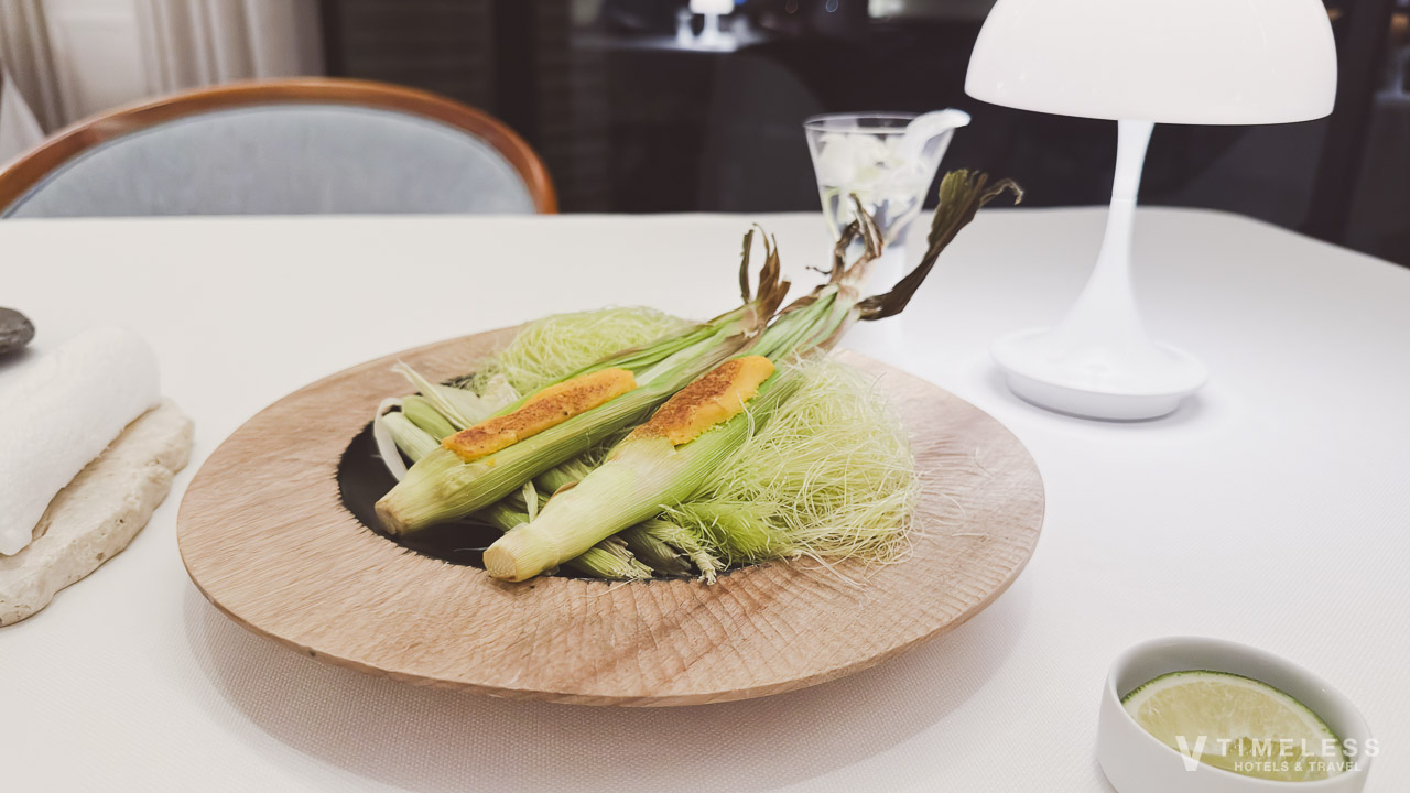 メニュー「とうもろこし・ゴーヤ・田芋」