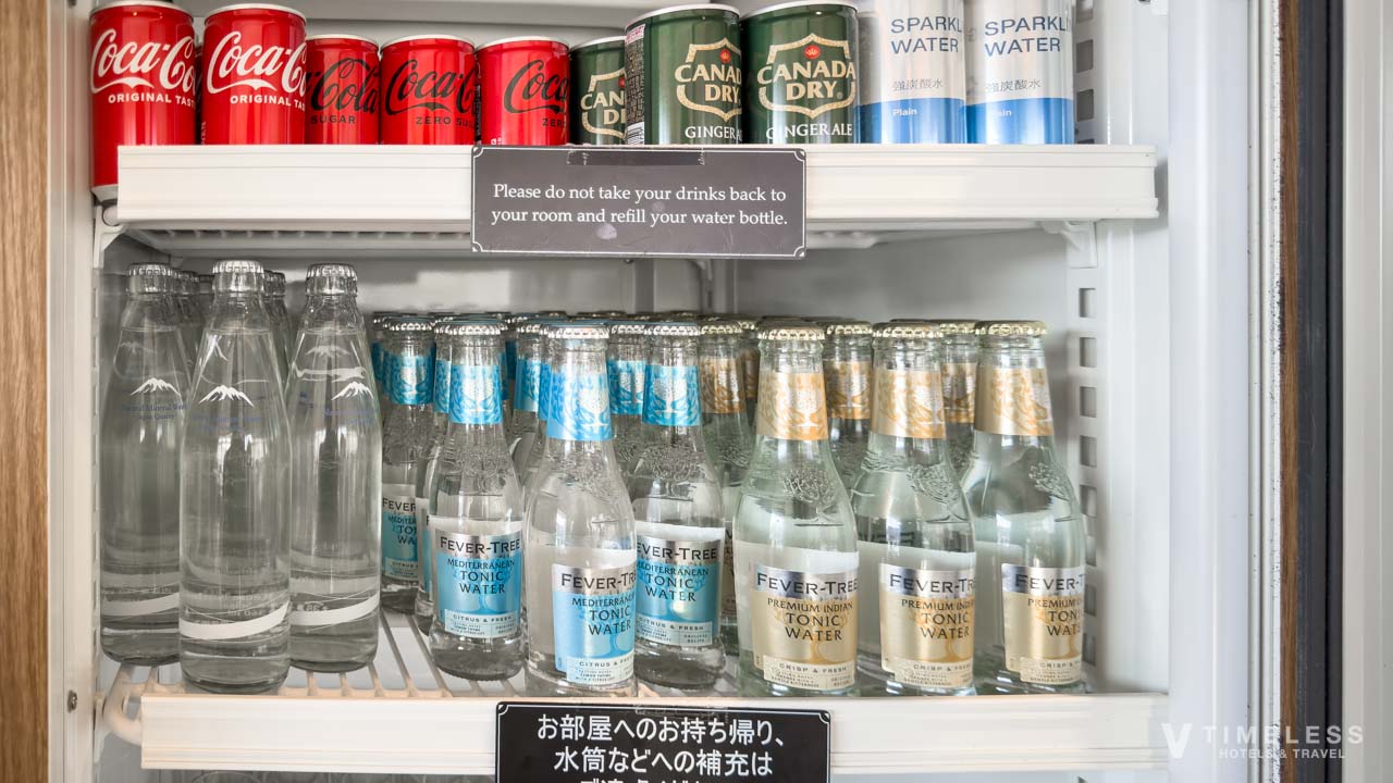 エグゼクティブラウンジで提供されるソフトドリンク