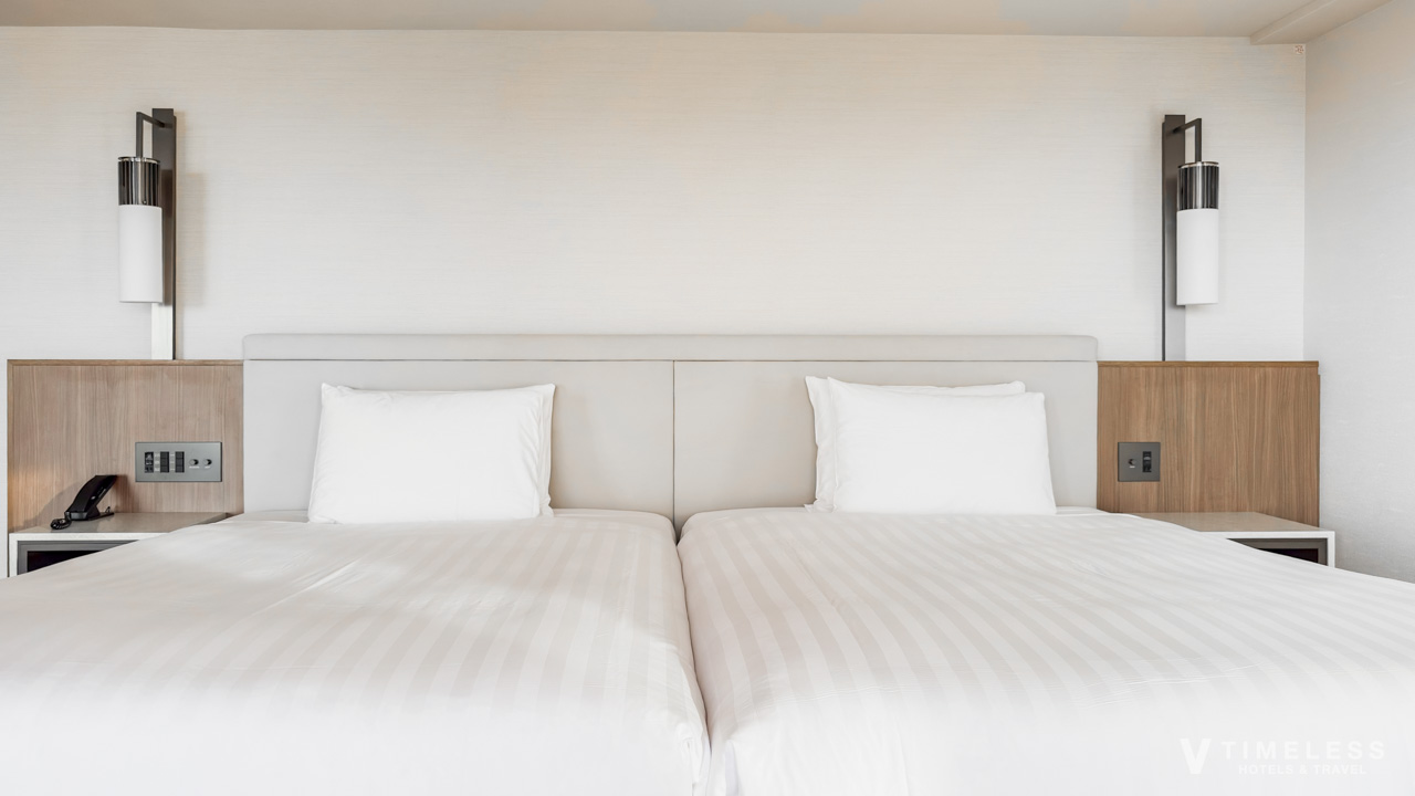 クラブオーシャン・プレミアムのベッドはハリウッドツイン