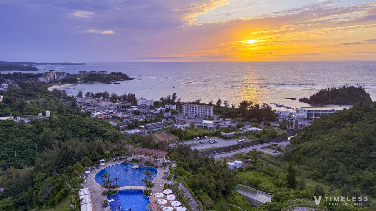 テラスからの眺望｜美しいサンセット