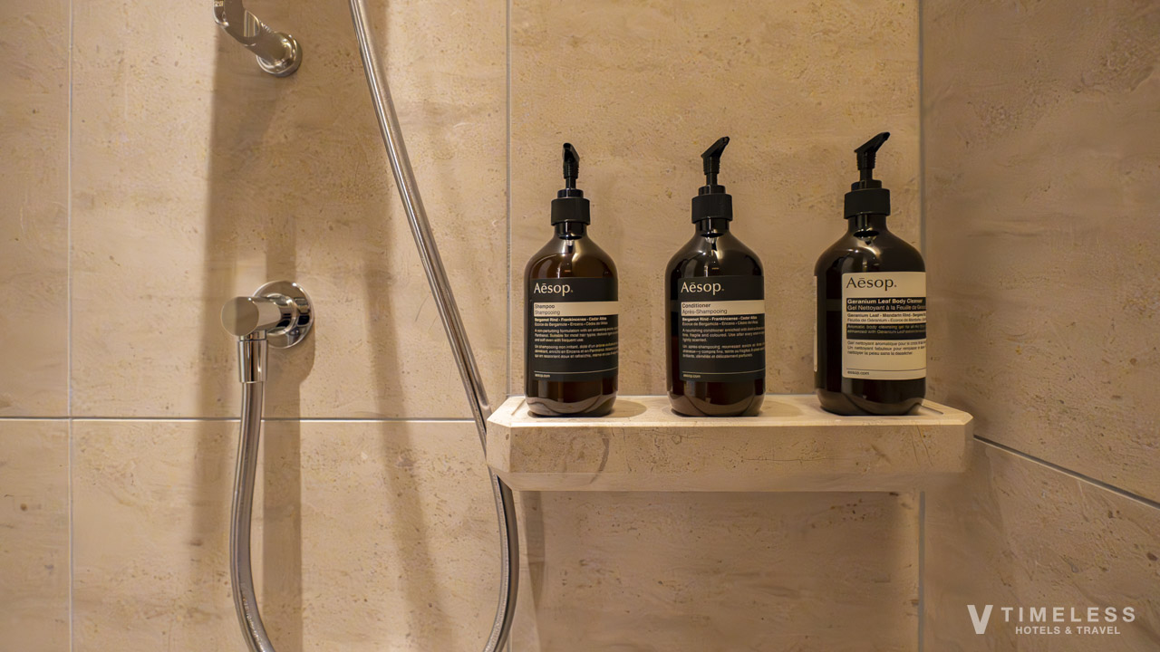 ウォルドーフ・アストリア大阪の客室バスアメニティ（Aesop / イソップ）