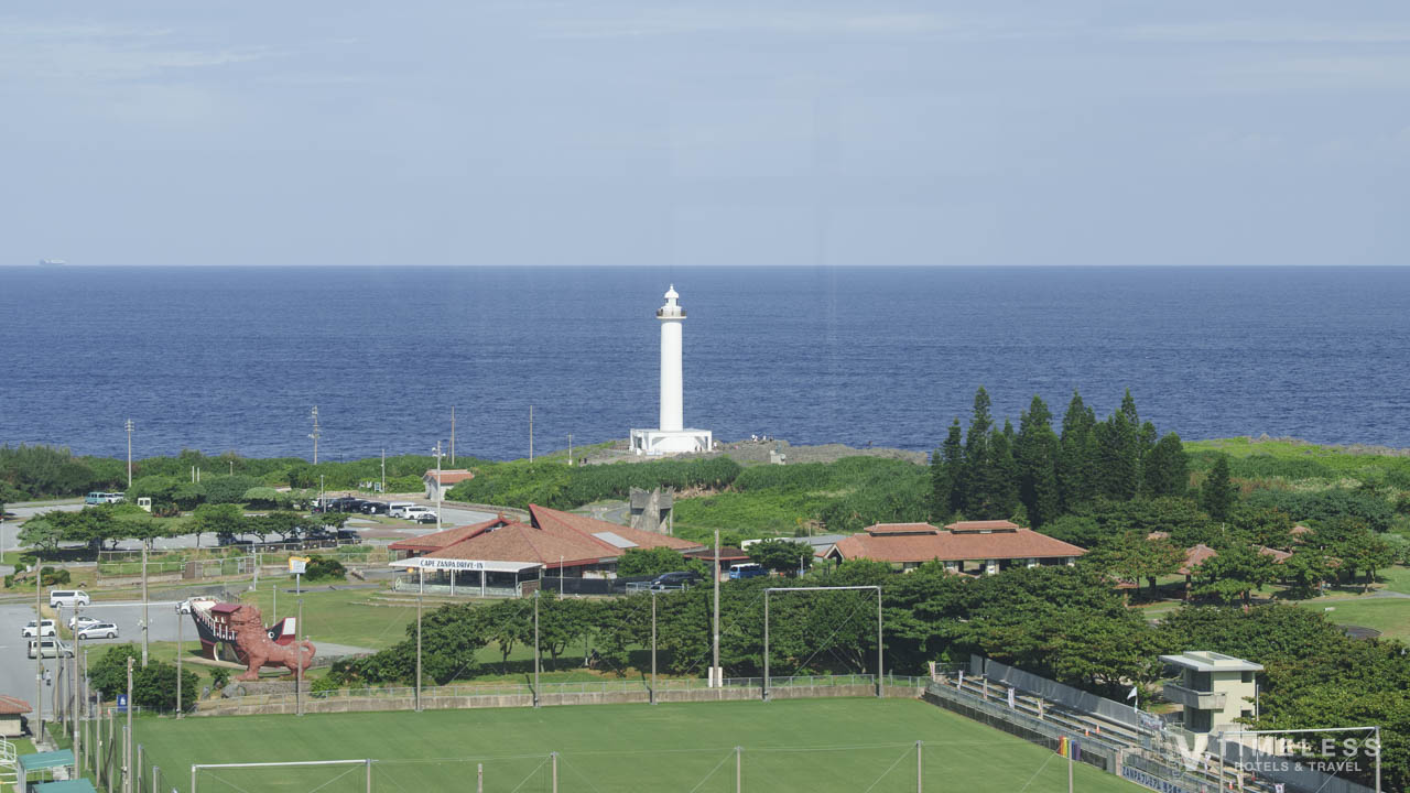 エグゼクティブラウンジから見える残波岬公園
