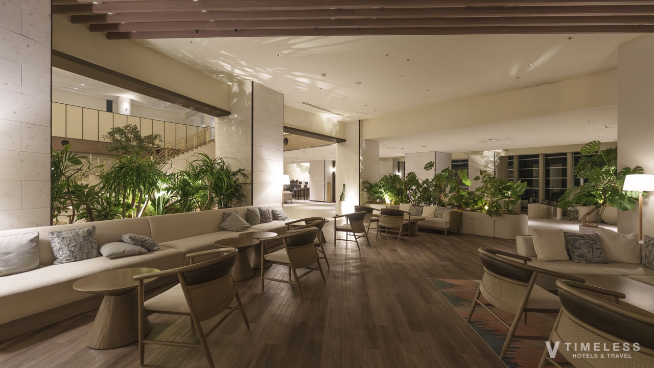 南国のテイストに植物を取り入れた癒しの空間