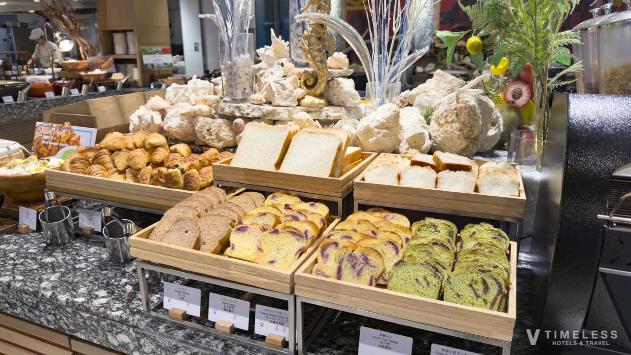 ヒルトンならではのパンのラインナップ