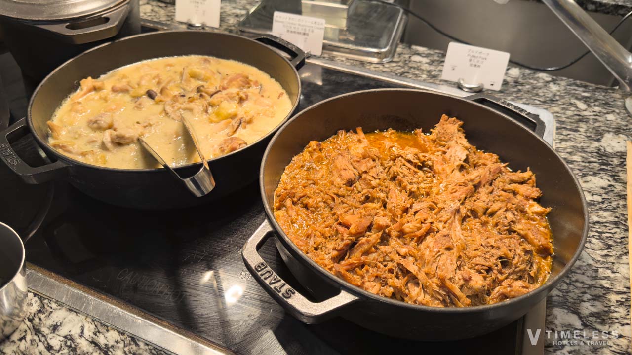 プルドポークとクリーム煮込み