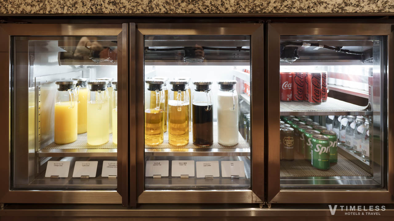 エグゼクティブラウンジで提供されるソフトドリンク