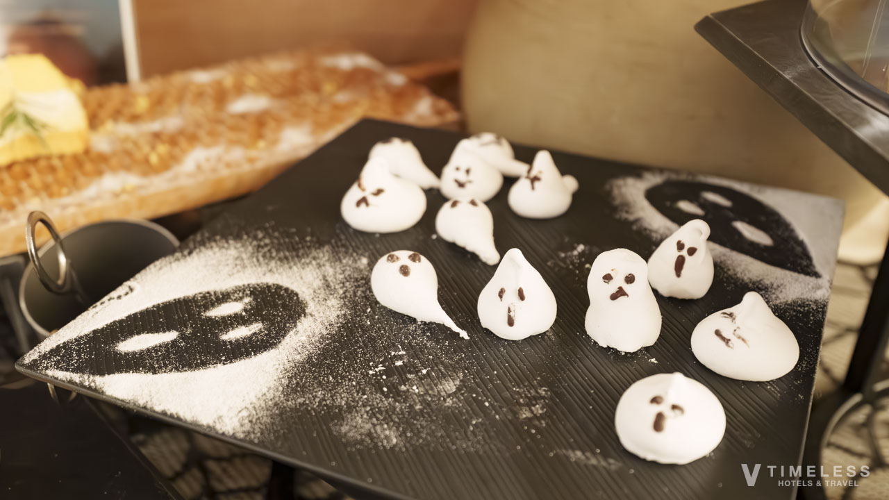 可愛いおばけのマシュマロ