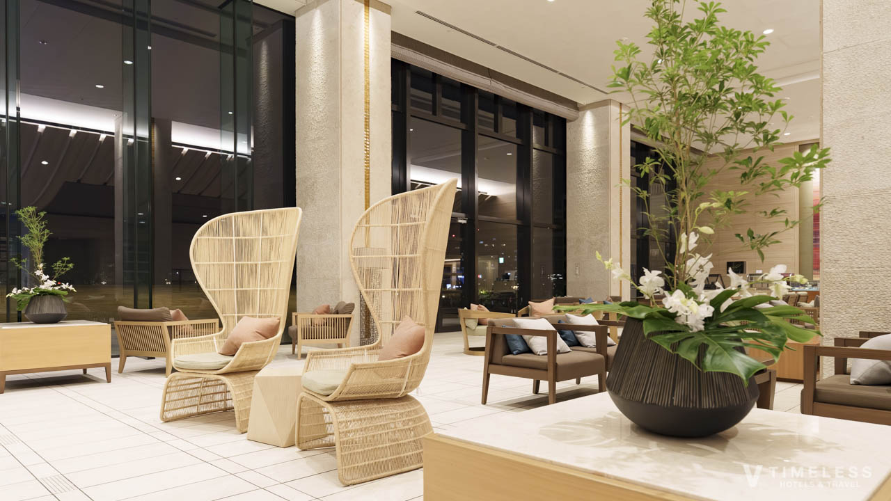 フラワーアレンジメントとリラックスできるスペース