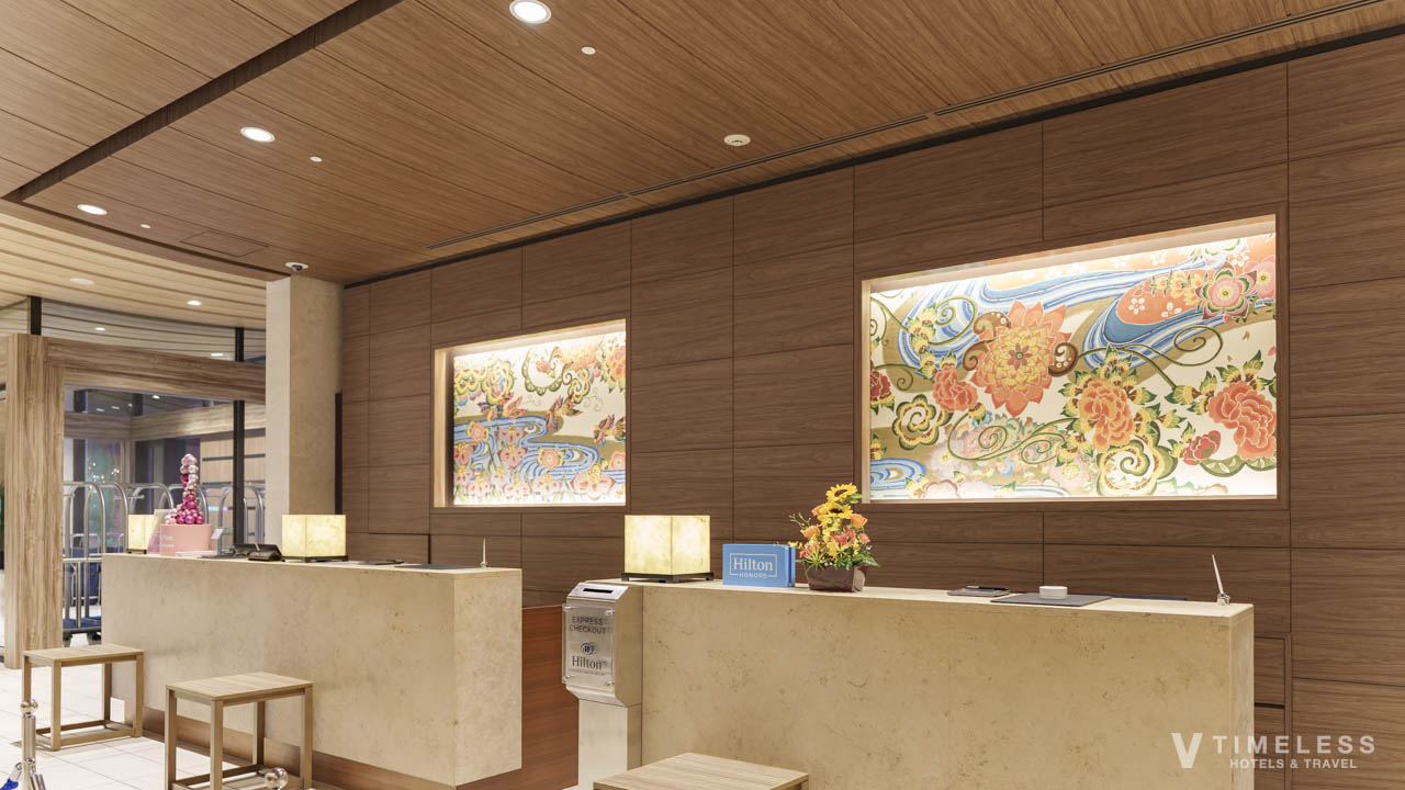 沖縄を感じられるレセプション