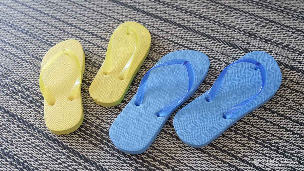 無料のビーチサンダル