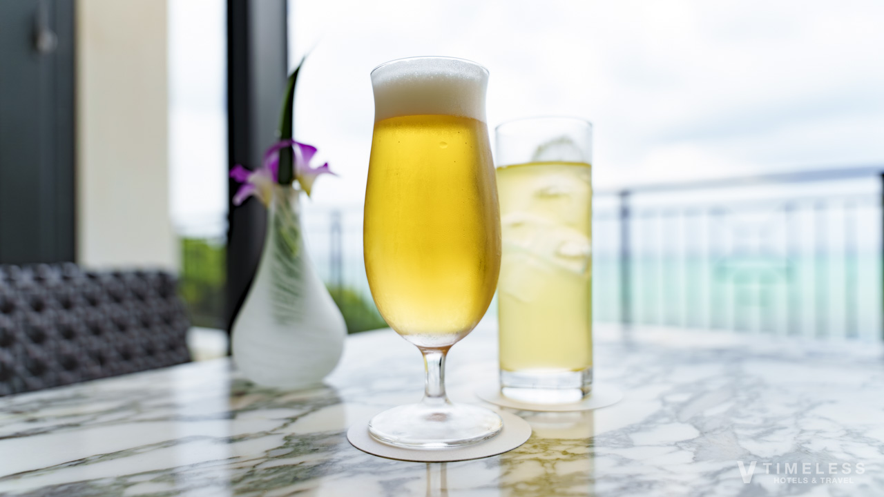 クラブラウンジではオリオンビールやコーヒー、紅茶、ソフトドリンクがフリーフローで楽しめる