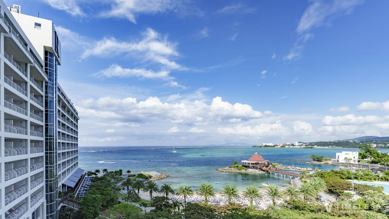 スーペリア ツイン ビーチビューからの眺望 ホテルとルネッサンスビーチ