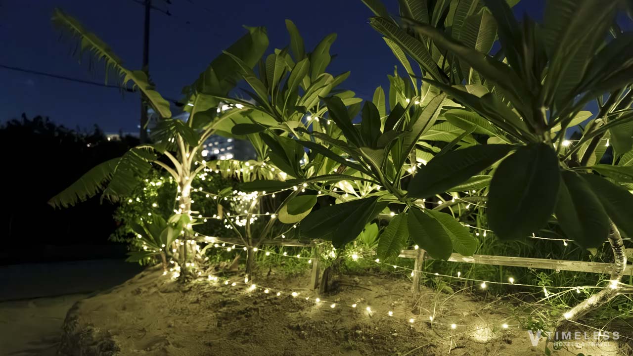 残波ビーチのイルミネーション
