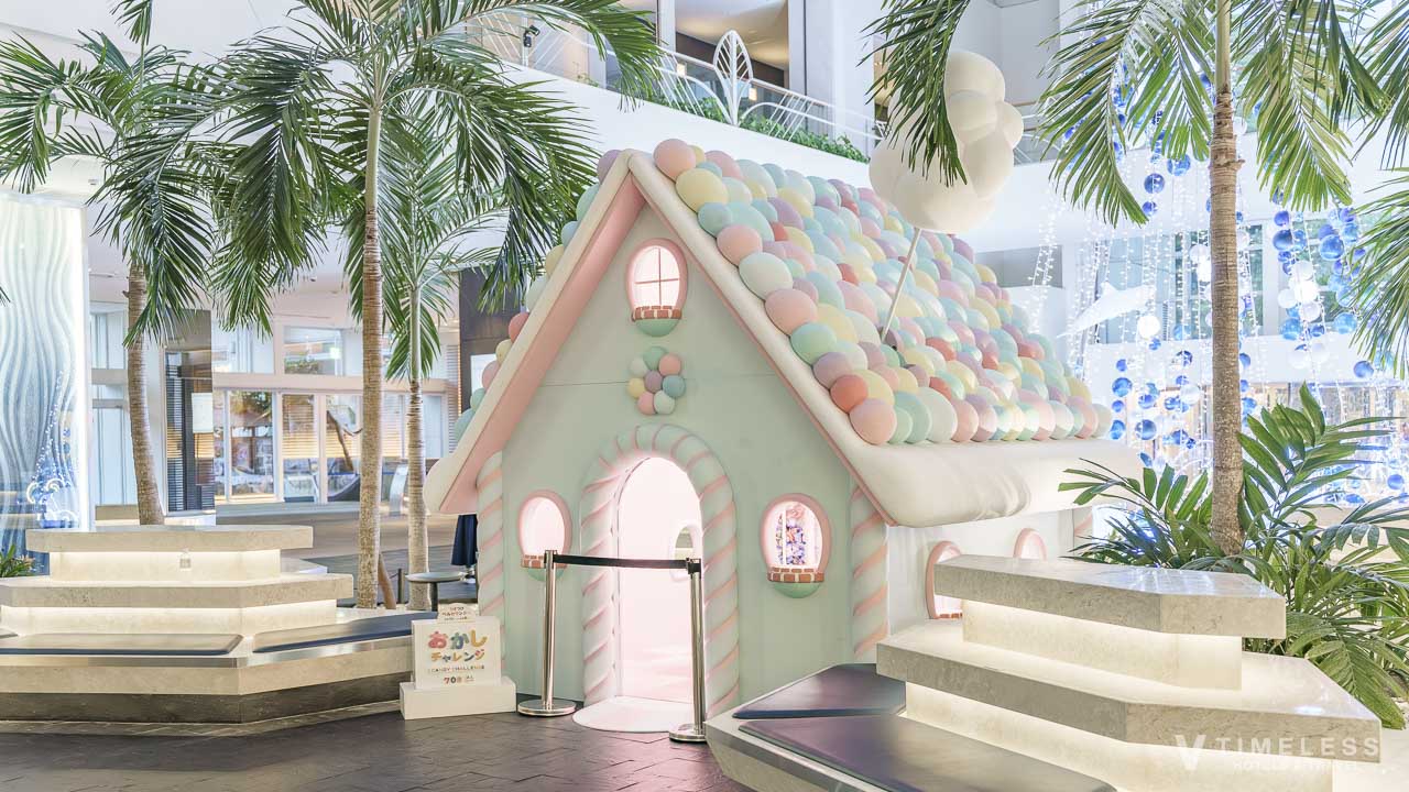 ロビーにあるお菓子の家