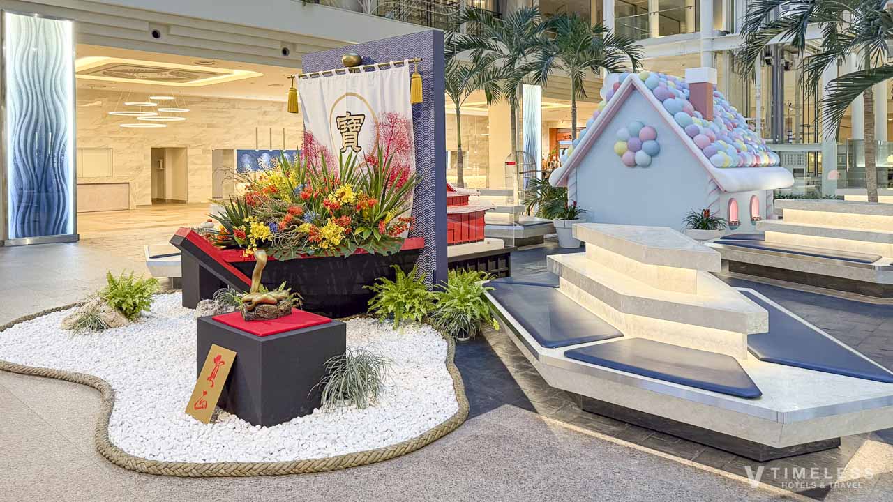 お正月仕様のロビー