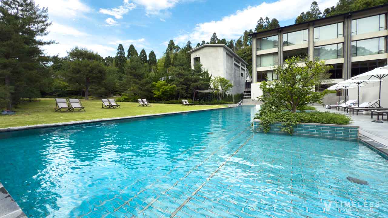 温泉を利用した心地よい空間