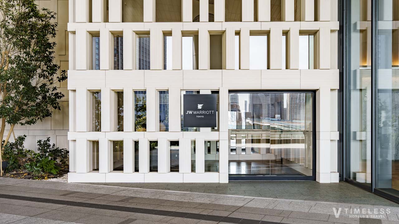 洗練された佇まいのJWマリオット・ホテル東京 エントランス