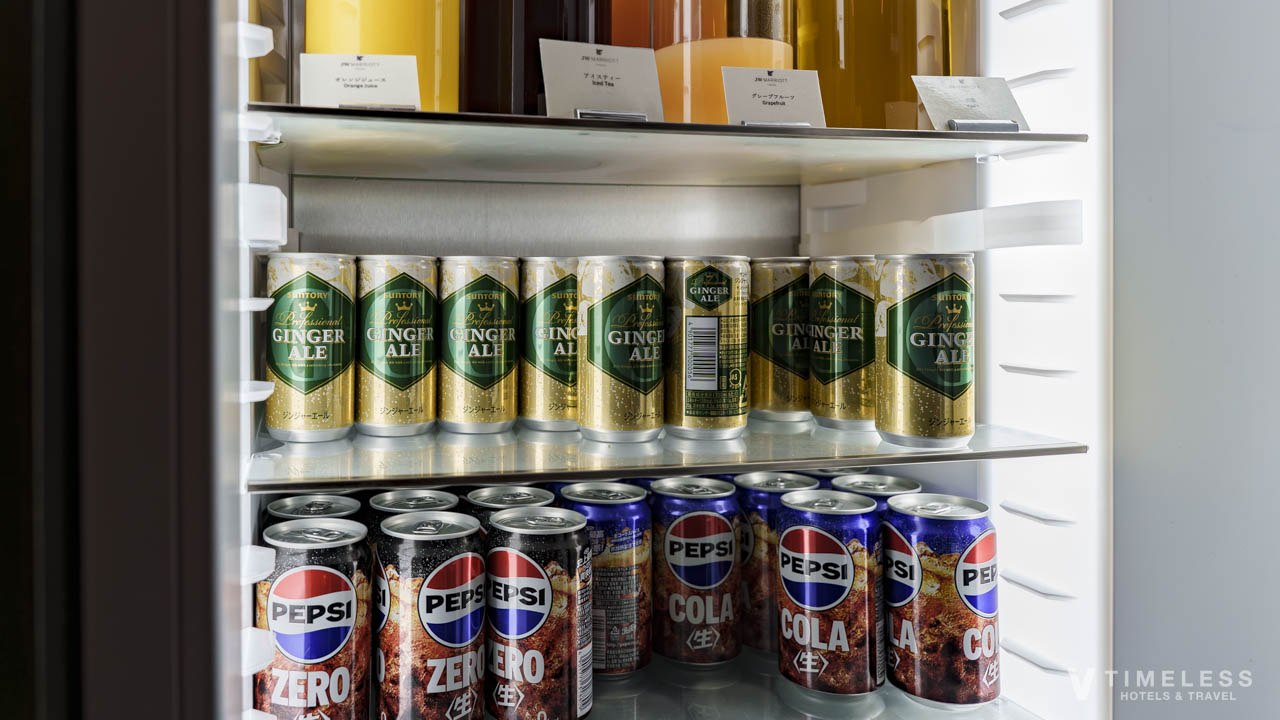JWマリオット・ホテル東京のエグゼクティブラウンジで自由に楽しめるソフトドリンク