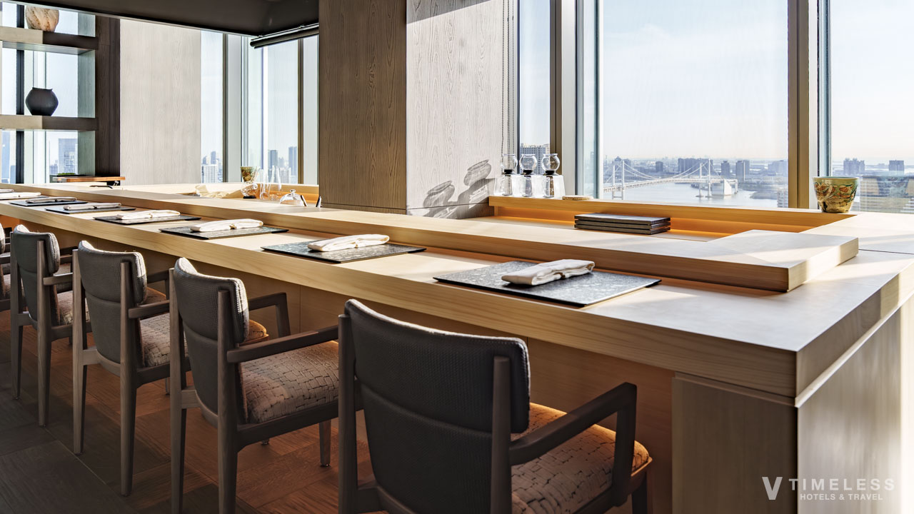 和食レストラン「Saki / 咲」カウンター席｜職人の技を間近で楽しめるレストラン