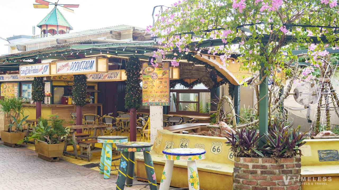 北谷アメリカンビレッジのポッケファーム｜写真映えするカラフルな外観と開放的な空間