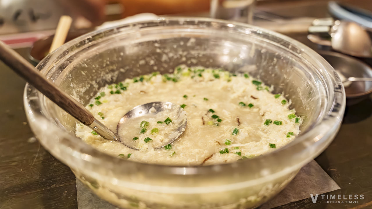 島豚・琉球牛 燦別邸のしゃぶしゃぶ締め雑炊｜島豚の旨みが凝縮