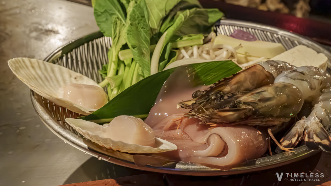 恩納村 jamの鉄板焼き用シーフード盛り合わせ|新鮮な海老と貝類を楽しむステーキハウス ジャム 恩納村