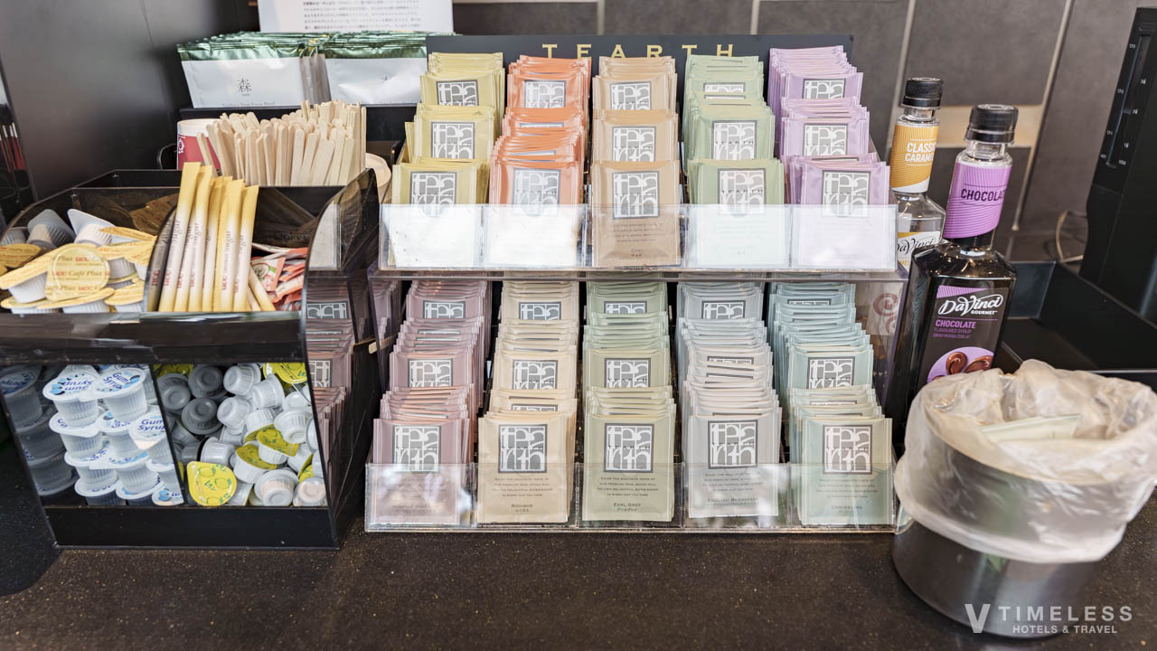 オリエンタルホテル沖縄クラブラウンジのティータイム用ドリンク＆紅茶コーナー