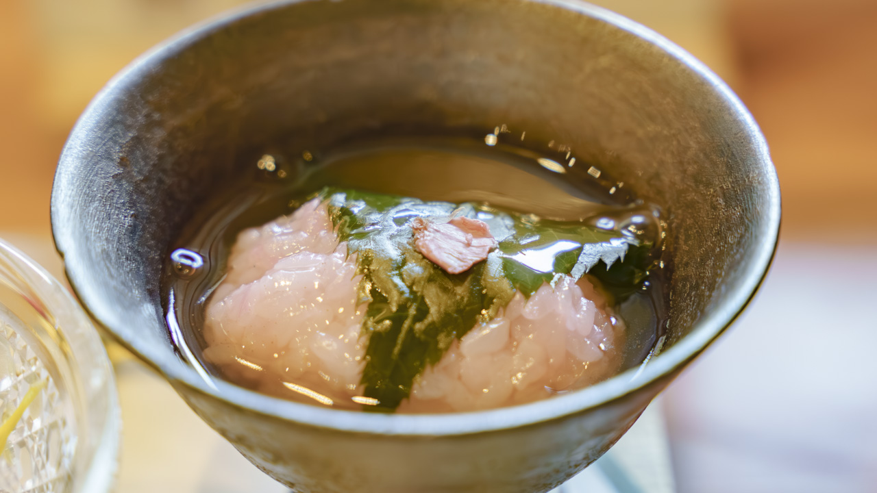 湯葉を包んだ春のあんかけ仕立ての京丼(五木茶屋 清水店)