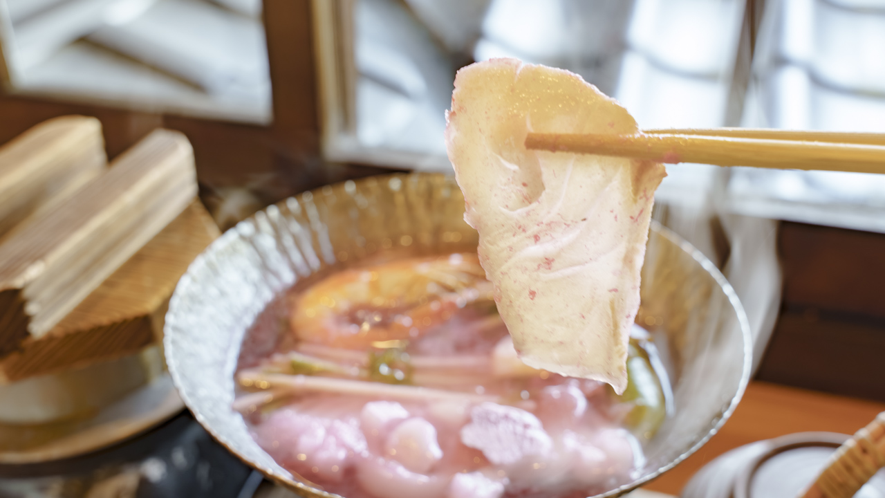出汁でいただく春の京丼(五木茶屋 清水店 京丼五種食べ比べ膳)