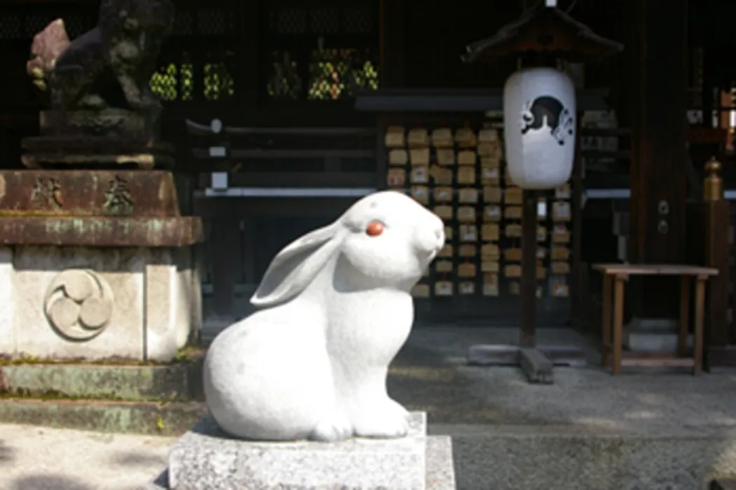 岡崎神社の狛うさぎ