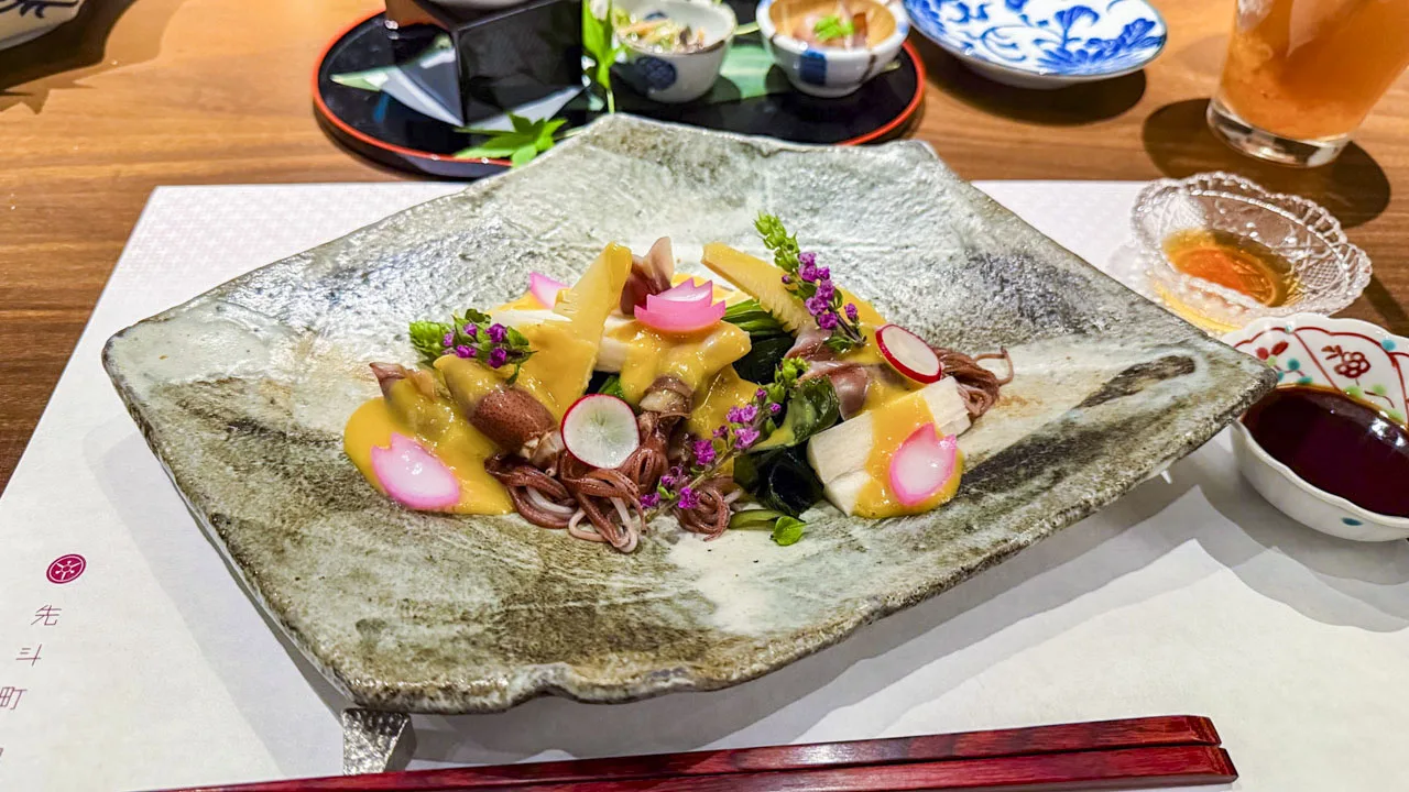 ホタルイカと筍の酢味噌和え