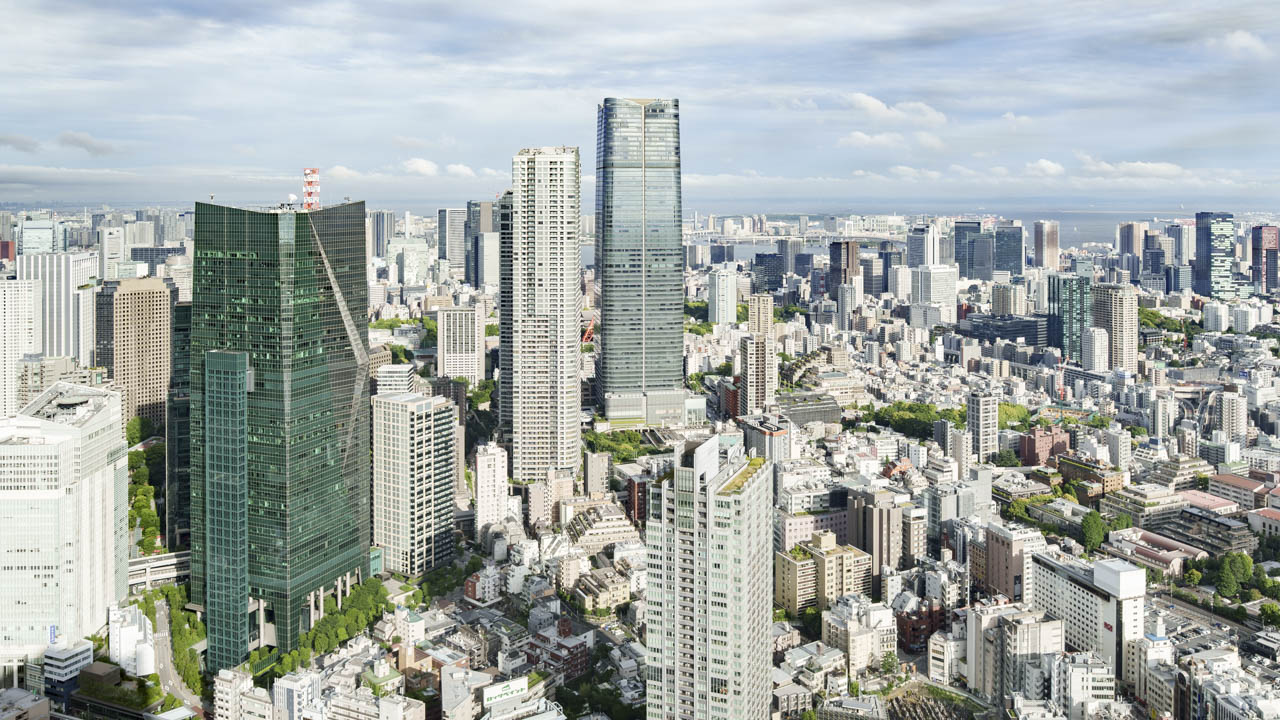 ザ・リッツ・カールトン東京 客室からの眺望|六本木ヒルズと麻布台ヒルズ、東京湾まで