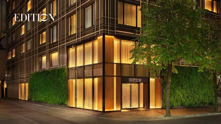 東京エディション銀座｜隈研吾の格子の奥に、86室の隠れ家。銀座で「暮らすように泊まる」夜